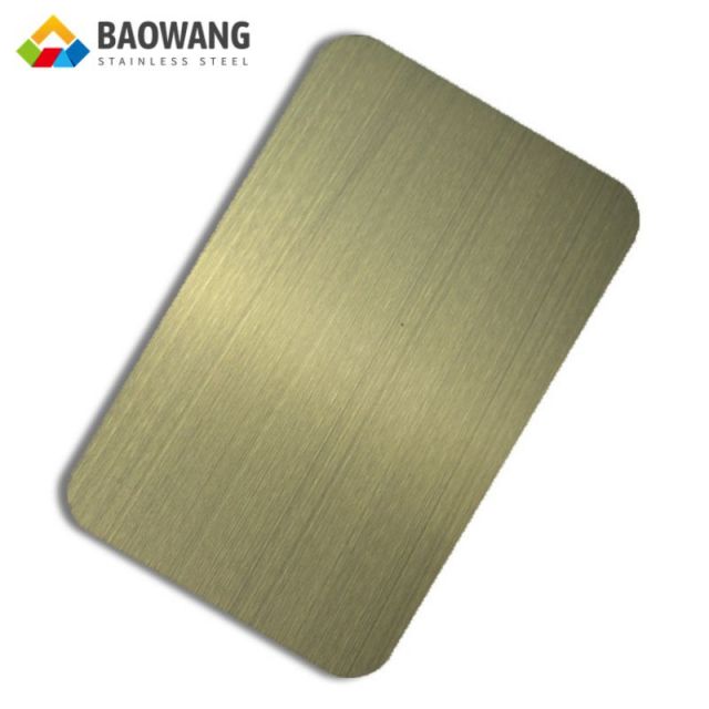 Wall Decorative Gold Color Coated Steel Plate
